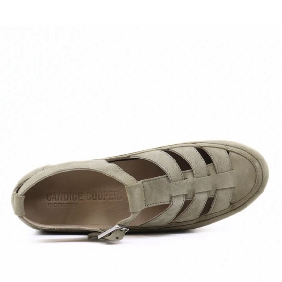 NWT Candice Cooper Rock T-Bar Velvet Suede Slate - Picture 6 of 16